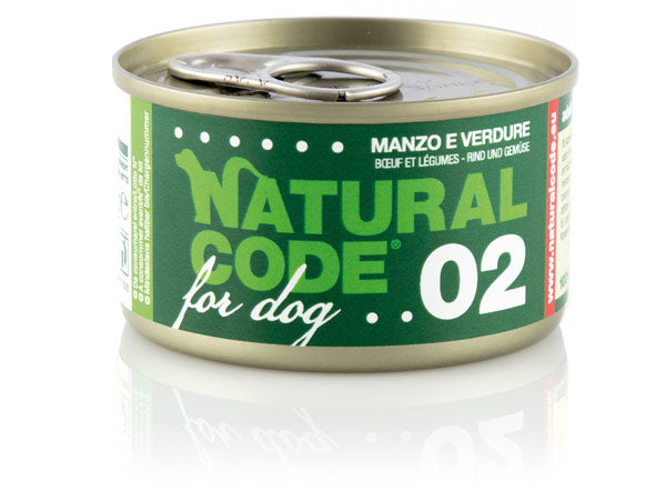 Natural Code DOG 02 gr. 90
Manzo e Verdure