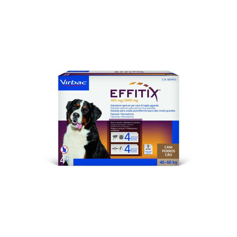 Effitix Cane SP. 6,60 ml per kg. 40 > 60 Pippetta singola
