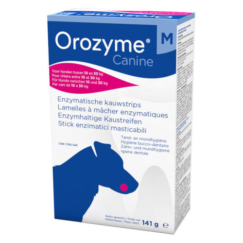 Orozime Canine M - Stick enzimatici Masticabili per cani da 10 a 30 kg. 141 gr.