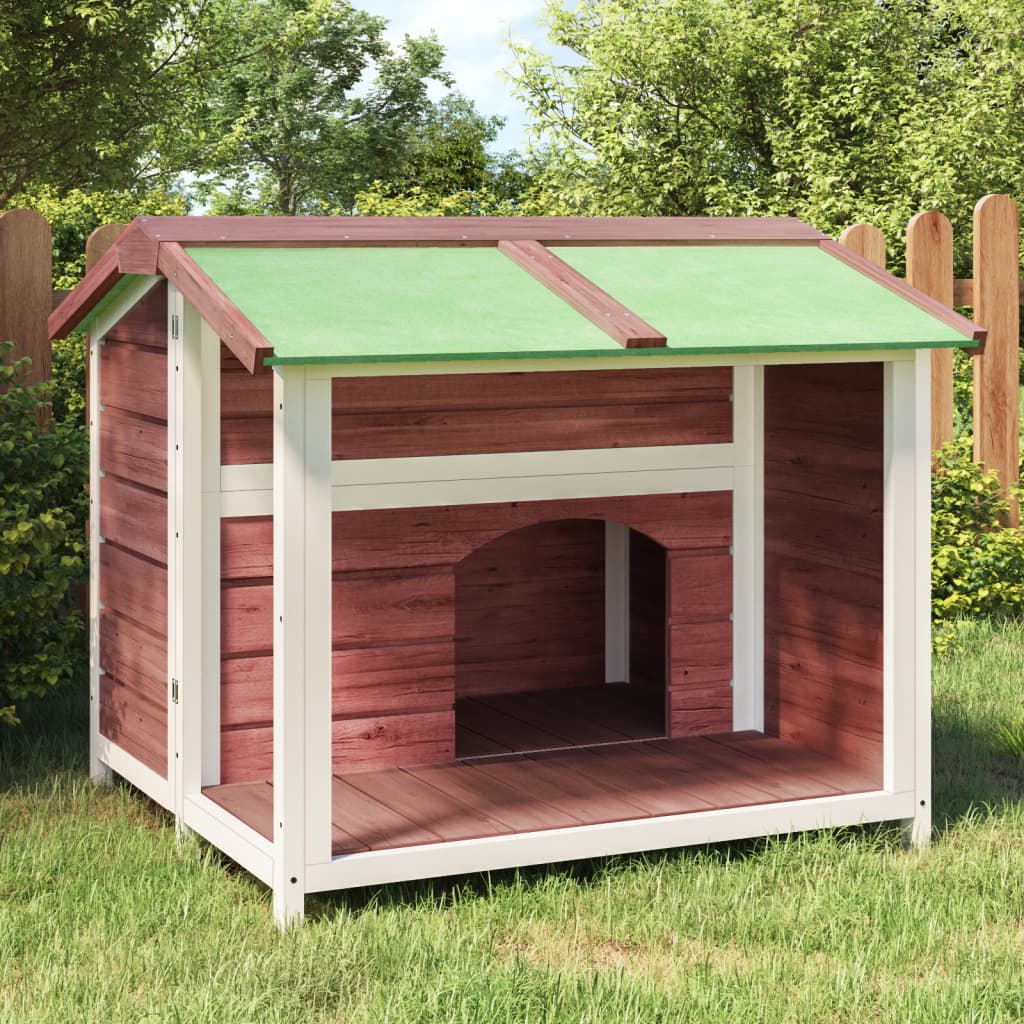 Cuccia Per Cani 96X87X80,5 Cm In Legno Massello Di Pino