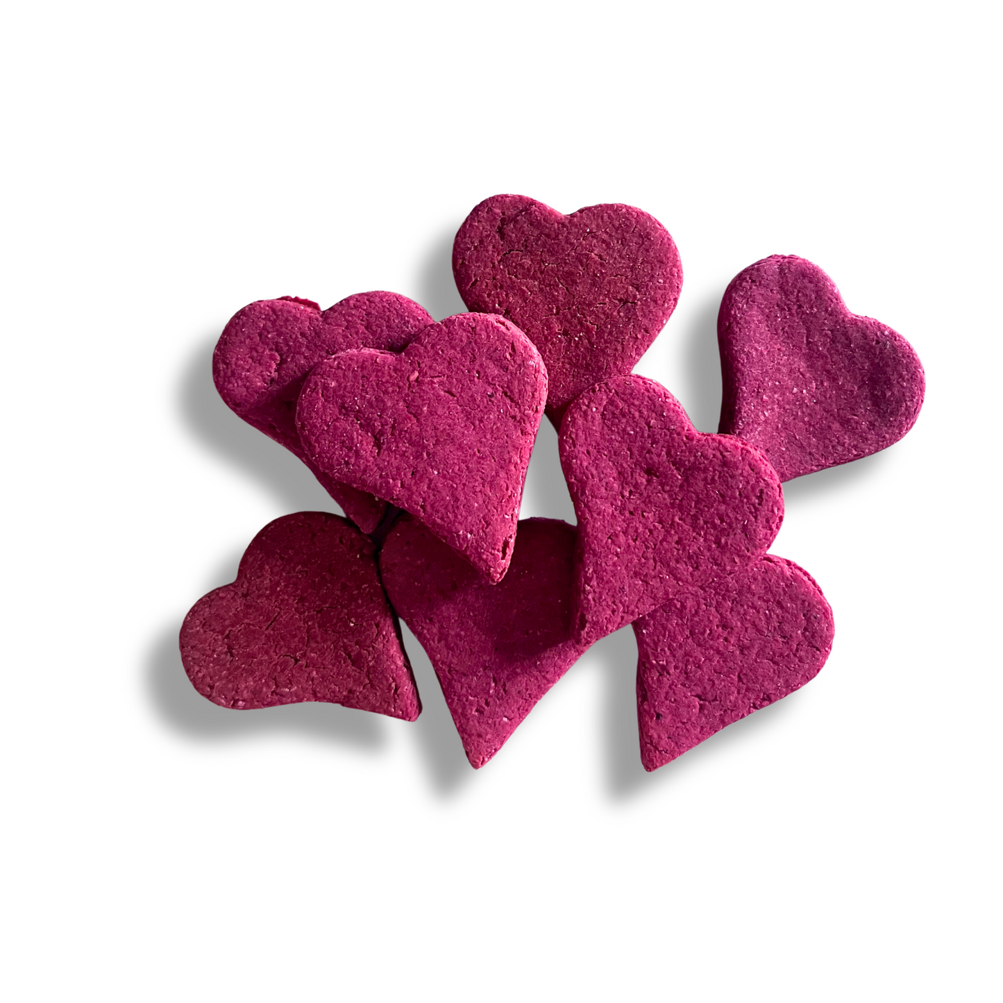 Loveberry - Biscotti Artigianali per Cani a Forma di Cuore con Barbabietola, Fragola e Lampone