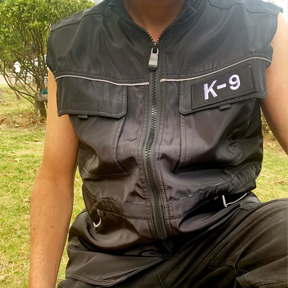 Gilet Addestramento Cani Con Tante Tasche - Giubbetto Istruttore Antivento Per Outdoor - Foto 2