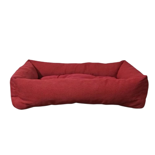 Leo Pet Cuccia Rettangolare in Tessuto 60x80cm - Cuscino Fisso Imbottito per Cani e Gatti | Comfort e Relax