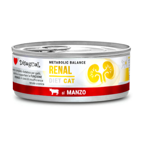 Disugual Diet Cat
Metabolic Balance
Patè Renal Gatto
gr. 85 Gusto Manzo