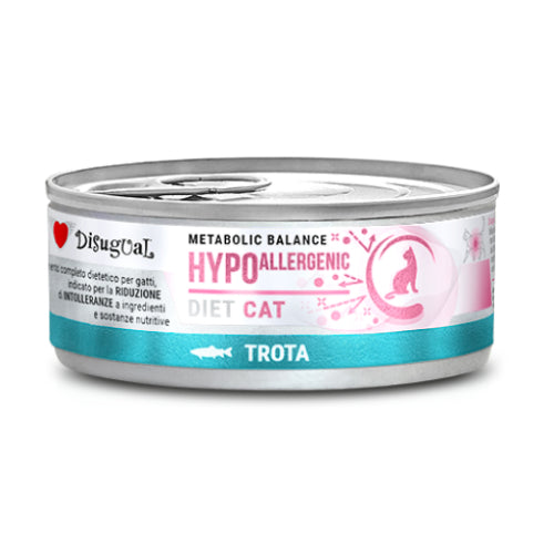 Disugual Diet Cat
Metabolic Balance
Patè Hypoallergenic Gatto
gr. 85 Gusto Trota