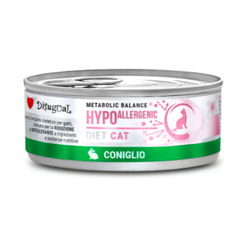 Disugual Diet Cat
Metabolic Balance
Patè Hypoallergenic Gatto
gr. 85 Gusto Coniglio