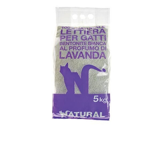 Natural Code - Lettiera Bentonite per Gatti Kg.5 Lavanda