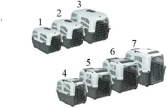 Skudo IATA 3 CAT - Trasportino in plastica da viaggio omologato per gatti con vano lettiera.
cm. 60 x 40 x 39 H