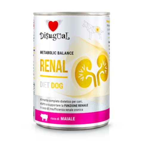 Disugual Diet Dog 
Metabolic Balance
Patè Renal  Cane
gr. 400 Gusto Maiale