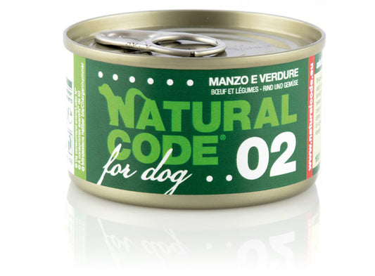 Natural Code DOG 02  gr. 90
Manzo e Verdure