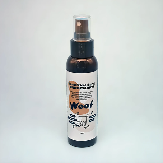 Dentifricio Spray WoofCare Rinfrescante - Igiene Orale Facile Senza Spazzolino per Cane e Gatto