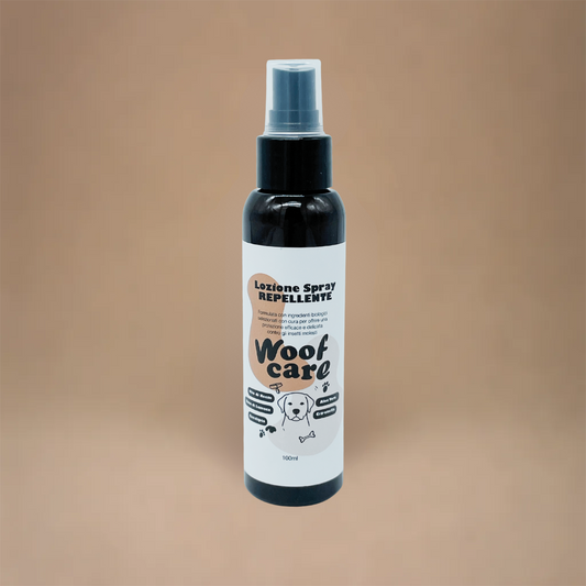 Spray Repellente WoofCare - Protezione Naturale da Insetti e Parassiti per Cane e Gatto