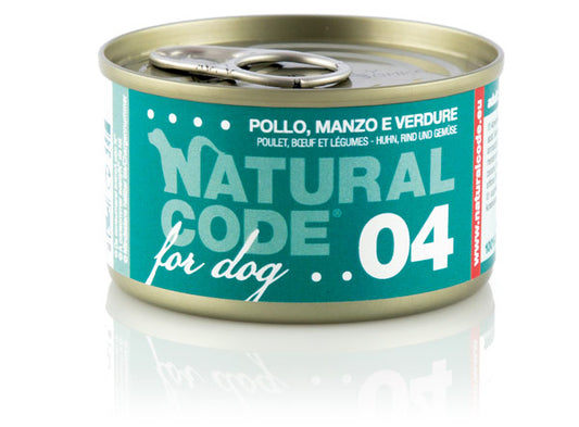Natural Code DOG 04  gr. 90
Pollo Manzo e Verdure