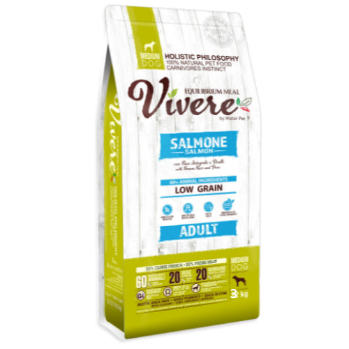 Vivere Dog Adult Medium Salmone 3 kg.