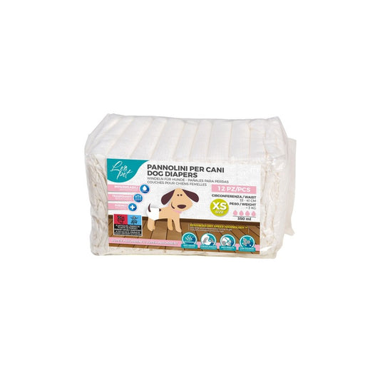 Leo Pet - FASCIA ASSORBENTE  PER CANI MASCHI 12PZ MIS. XS,
Ø23-35, KG.-3