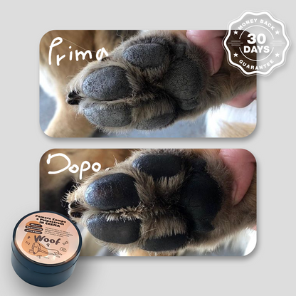 Pomata Protettiva WoofCare per Zampe e Polpastrelli - Crema Nutriente Riparatrice per Cane e Gatto