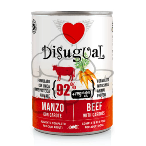 Disugual Vegetable Manzo & Carote Umido Cane gr. 400
