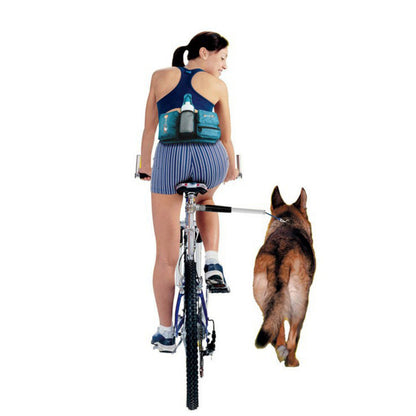 Braccio in metallo per bicicletta con aggancio morbido per allenamento del cane