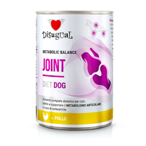 Disugual Diet Dog 
Metabolic Balance
Patè Joint  Cane
gr. 400 Gusto Pollo