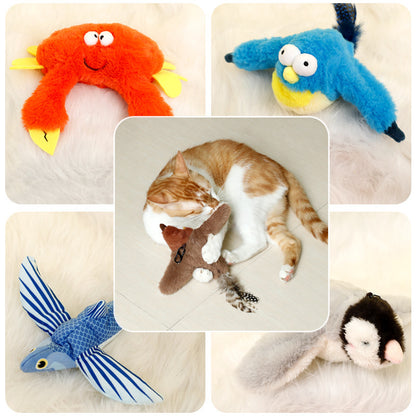 Gioco Interattivo in Peluche per Gatti - Uccello a Batterie USB