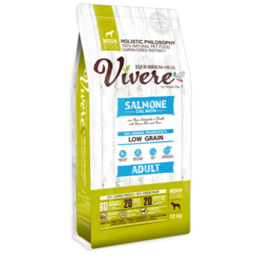 Vivere Dog Adult Medium Salmone 12 kg.