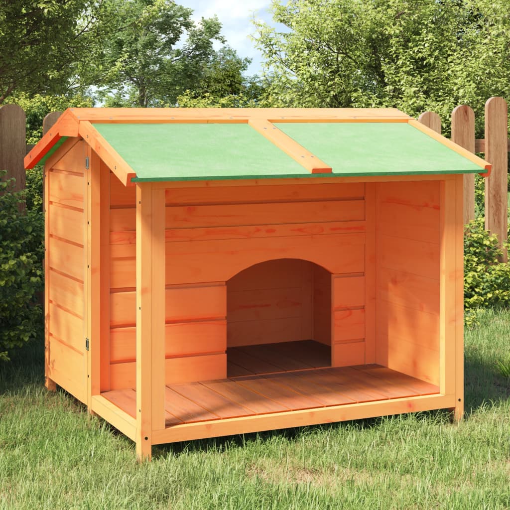 Cuccia Per Cani 96X87X80,5 Cm In Legno Massello Di Pino