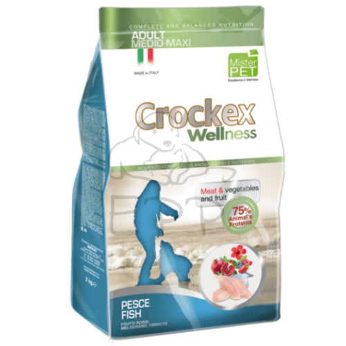 MRP Crockex Dog Adult Medium/Maxi Pesce e Riso 12 kg.