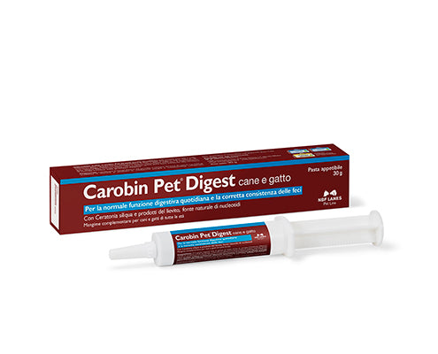Carobin Pet Digest Pasta Appetibile- Integratore per Diarrea Acuta Cani e Gatti