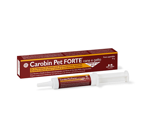 Carobin Pet Forte Pasta - Integratore per Diarrea Acuta Cani e Gatti