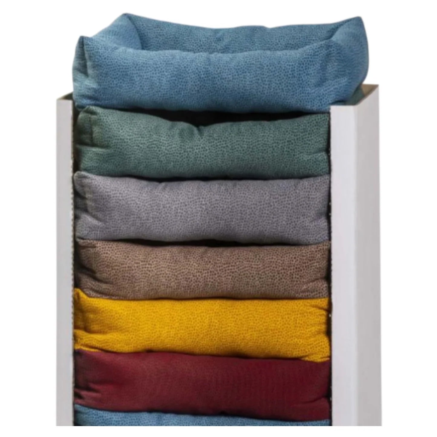 Leo Pet Cuccia Rettangolare in Tessuto 60x80cm - Cuscino Fisso Imbottito per Cani e Gatti | Comfort e Relax