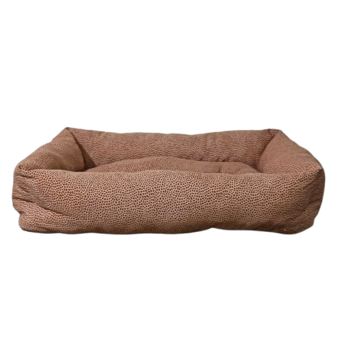 Leo Pet Cuccia Rettangolare in Tessuto 60x80cm - Cuscino Fisso Imbottito per Cani e Gatti | Comfort e Relax