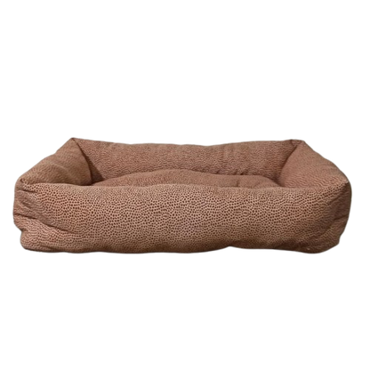 Leo Pet Cuccia Rettangolare in Tessuto 60x80cm - Cuscino Fisso Imbottito per Cani e Gatti | Comfort e Relax