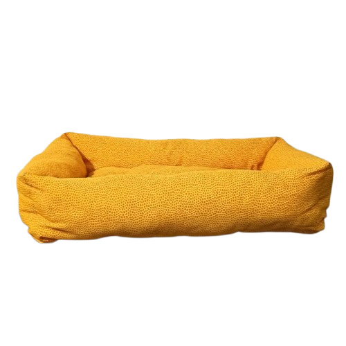 Leo Pet Cuccia Rettangolare in Tessuto 60x80cm - Cuscino Fisso Imbottito per Cani e Gatti | Comfort e Relax