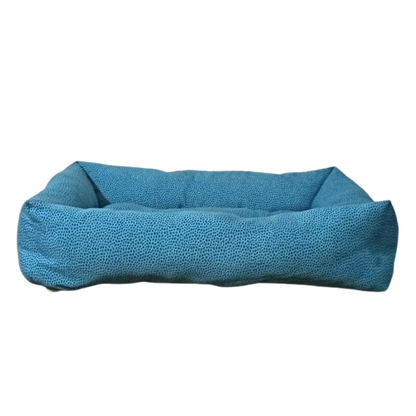 Leo Pet Cuccia Rettangolare in Tessuto 60x80cm - Cuscino Fisso Imbottito per Cani e Gatti | Comfort e Relax
