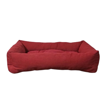 Leo Pet Cuccia Rettangolare in Tessuto 60x80cm - Cuscino Fisso Imbottito per Cani e Gatti | Comfort e Relax