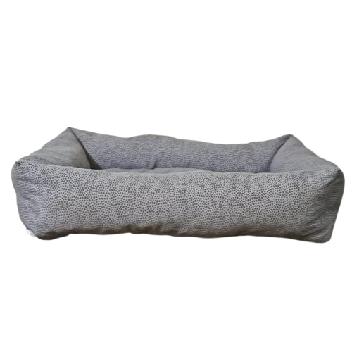 Leo Pet Cuccia Rettangolare in Tessuto 60x80cm - Cuscino Fisso Imbottito per Cani e Gatti | Comfort e Relax