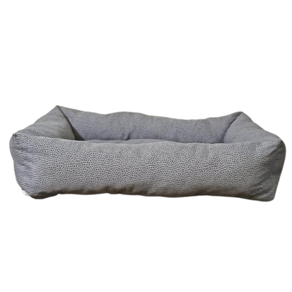 Leo Pet Cuccia Rettangolare in Tessuto 60x80cm - Cuscino Fisso Imbottito per Cani e Gatti | Comfort e Relax
