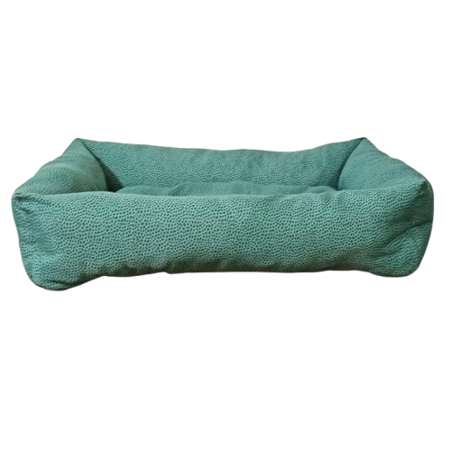 Leo Pet Cuccia Rettangolare in Tessuto 60x80cm - Cuscino Fisso Imbottito per Cani e Gatti | Comfort e Relax