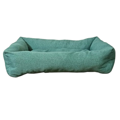 Leo Pet Cuccia Rettangolare in Tessuto 60x80cm - Cuscino Fisso Imbottito per Cani e Gatti | Comfort e Relax