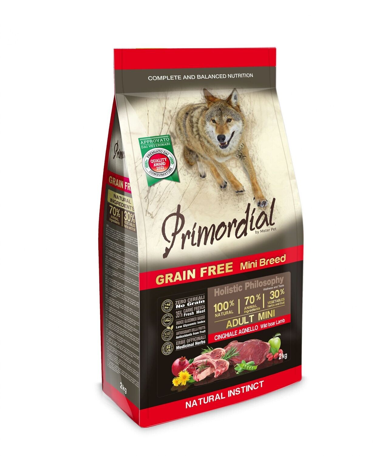 MRP Primordial Dog Mini Adult Cinghiale e Agnello 2 kg.