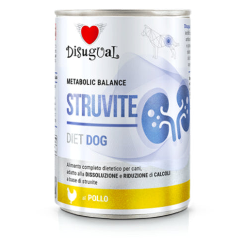 Disugual Diet Dog 
Metabolic Balance
Patè Struvite  Cane
gr. 400 Gusto Pollo