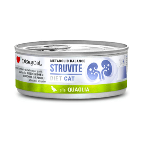 Disugual Diet Cat
Metabolic Balance
Patè Struvite Gatto
gr. 85 Gusto Quaglia