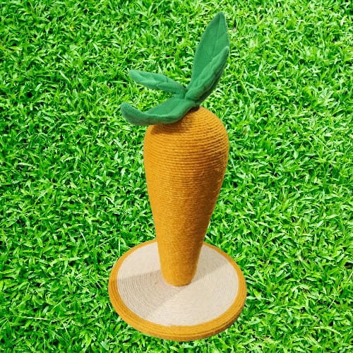 Leo Pet - Tiragraffi per gatti Carota in corda Sisal. 30x40x50H