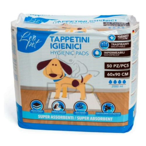 Leo Pet - Traversine per cani
mis. cm. 60x90 conf. maxi da pz.50