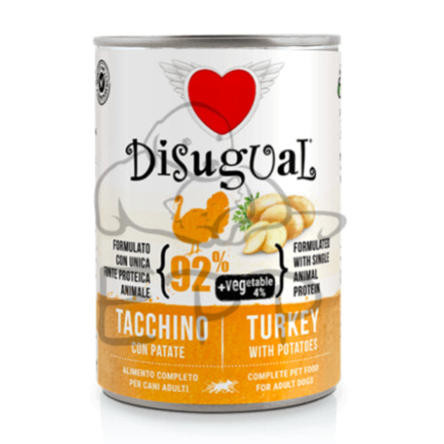 Disugual Vegetable Tacchino & Patate Umido Cane gr. 400