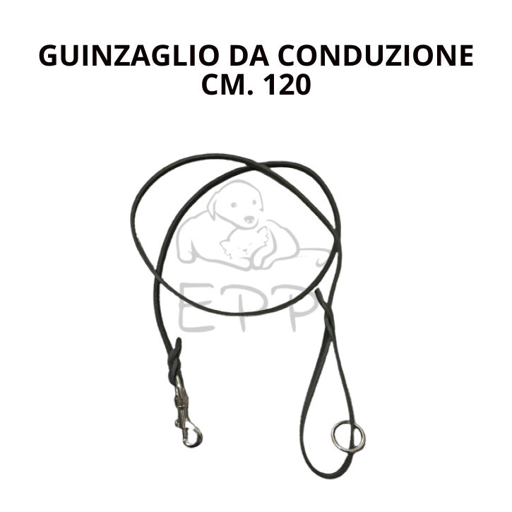 Lunghina da conduzione in Cuoio Groppone Italiano mm.10  CM 120