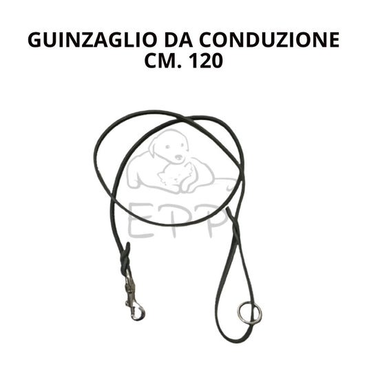 Lunghina da conduzione in Cuoio Groppone Italiano mm.10  CM 120