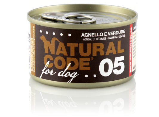 Natural Code DOG 05  gr. 90
Agnello e Verdure
