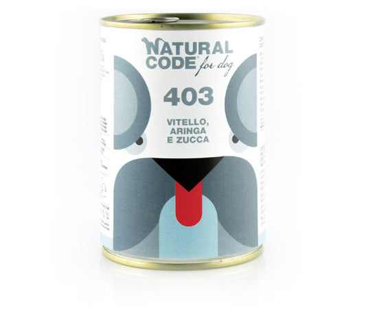 Natural Code DOG 403 gr. 400
VITELLO ARINGA E ZUCCA