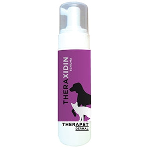 Theraxidin Schiuma 200ml - Trattamento Piodermiti e Infezioni Cutanee Cani e Gatti